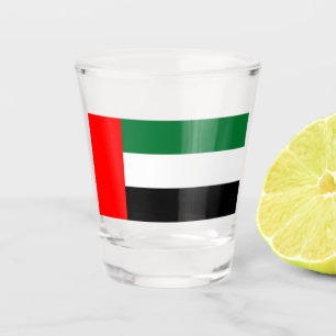 Copo De Shot Vidro de tiro patriótico com bandeira dos Emirado