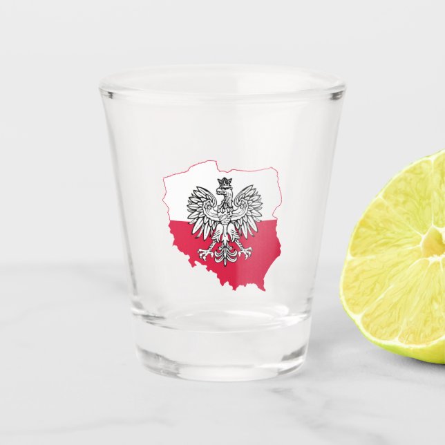 Copo De Shot Vidro de tiro polonês de Eagle (Frente)