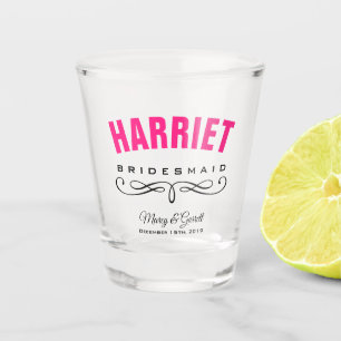 COPO DE SHOT VIDRO DE TIROS DE FESTA DE CASAMENTO BRIDESMAID