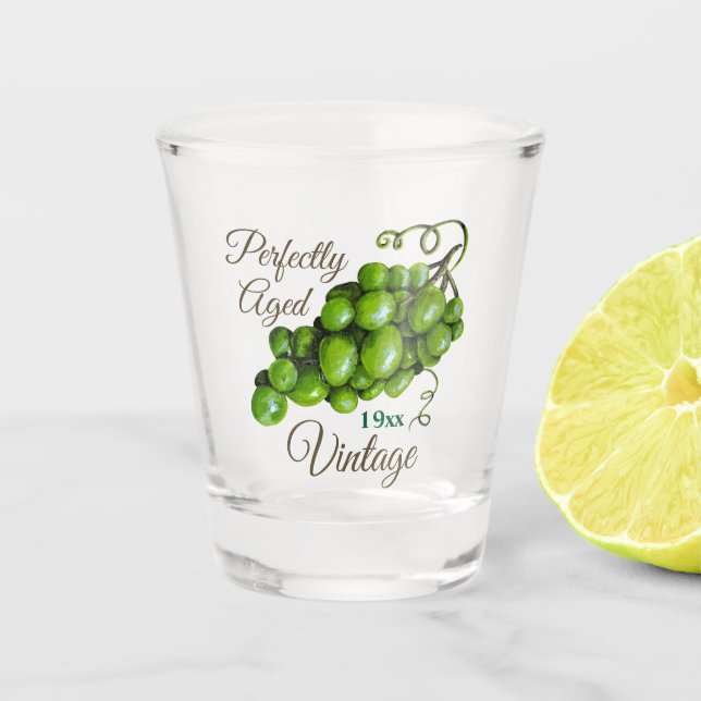 Copo De Shot Vidro De Uvas Atiradas (Frente)