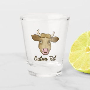 Copo De Shot Vidro De Vaca Surpreendida