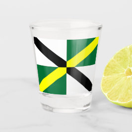 Copo De Shot Vidro disparado patriótico com bandeira de Montere