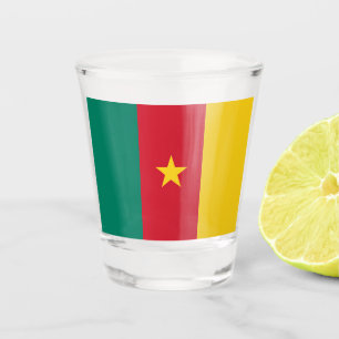 Copo De Shot Vidro disparado patriótico com bandeira dos Camarõ