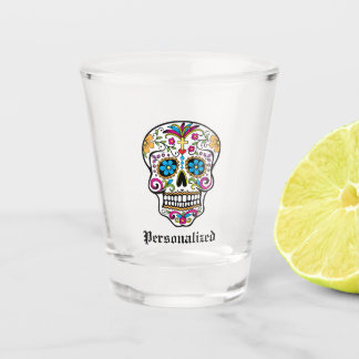 Copo De Shot Vidro Do Crânio Personalizado