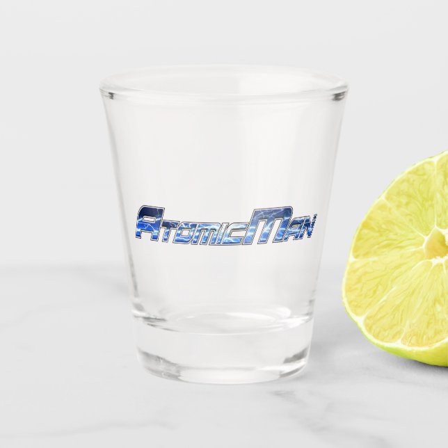 Copo De Shot Vidro do Homem Atômico (Frente)