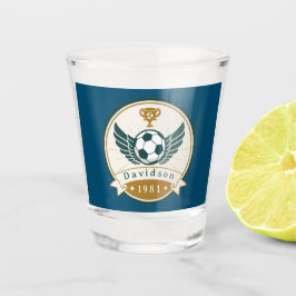 Copo De Shot Vidro do Shot - Futebol - Personalizado - Adiciona