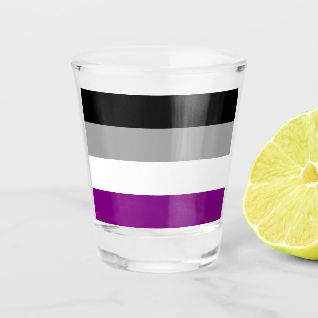 Copo De Shot Vidro-Fogo de Sinalizador Asexual (Frente)