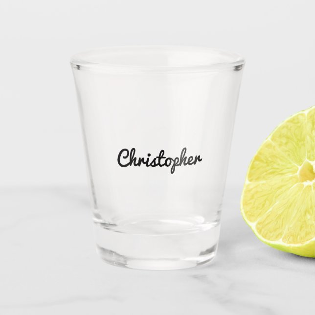 Copo De Shot Vidro fotografado personalizado (Frente)