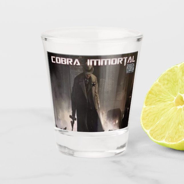 COPO DE SHOT VIDRO IMORTAL DA COBRA (Frente)