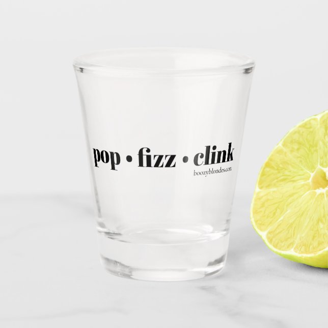 Copo De Shot Vidro loiro boozy (Frente)