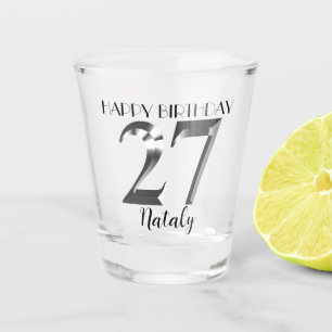 Copo De Shot Vidro metálico de 27 anos