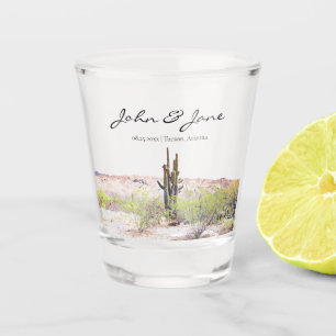 Copo De Shot Vidro Personalizado Da Arizona Desert Shot