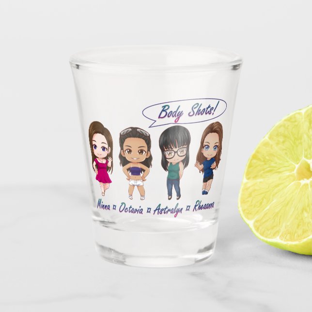 Copo De Shot Vidro quente (Frente)