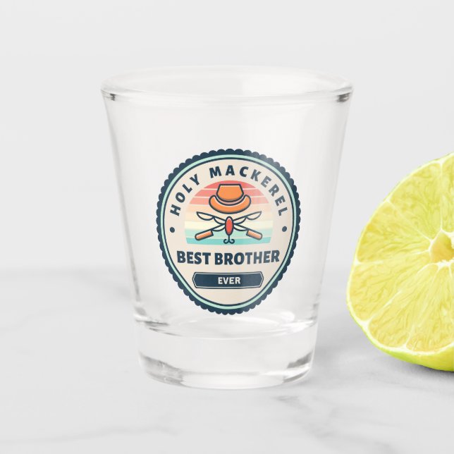 Copo De Shot Vidro quente - Carapau! Melhor Irmão Nunca (Frente)