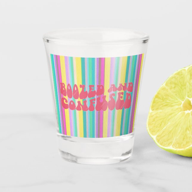 Copo De Shot Vidro quente "com ar condicionado e confuso" (Frente)