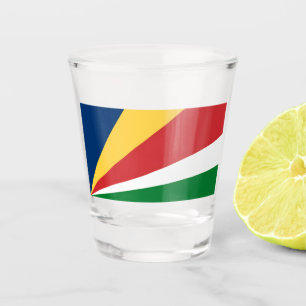 Copo De Shot Vidro quente com cores das Seychelles