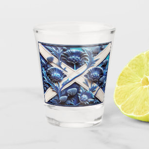 Copo De Shot Vidro quente com design de caroços escoceses