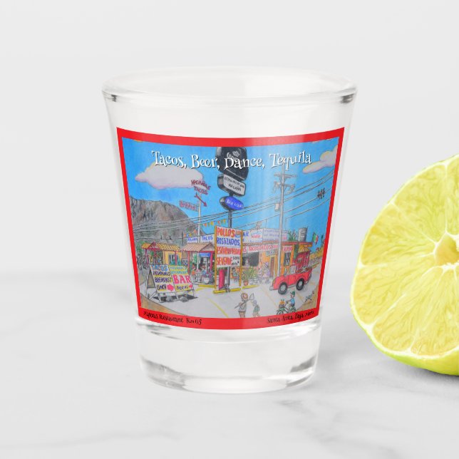 Copo De Shot Vidro quente da Magana (Frente)