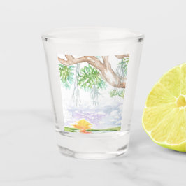 Copo De Shot Vidro quente de baixa coloração aquática