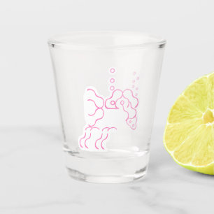 Copo De Shot Vidro-quente de elefante cor-de-rosa-Bebado