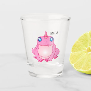 Copo De Shot Vidro quente de fantasia de sapo Unicórn bonito