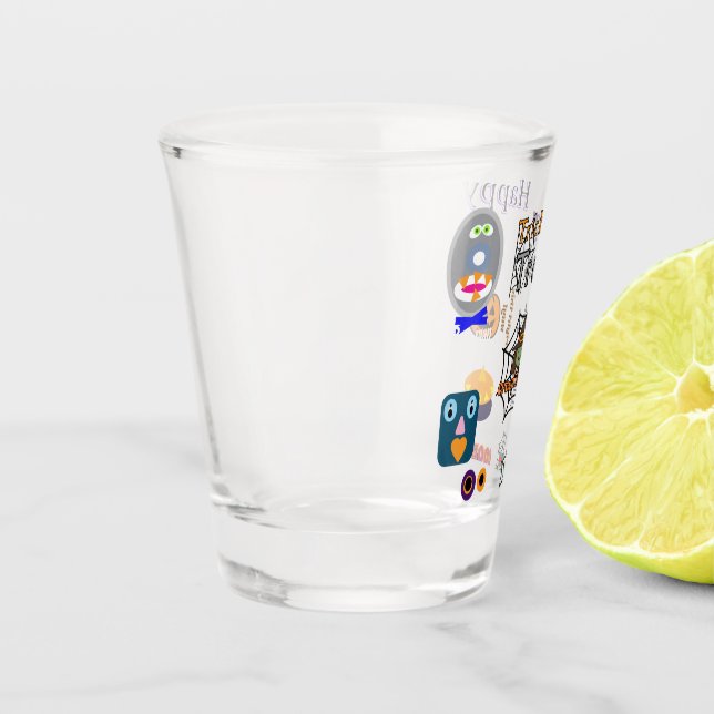 Copo De Shot Vidro quente Halloween (Esquerda)