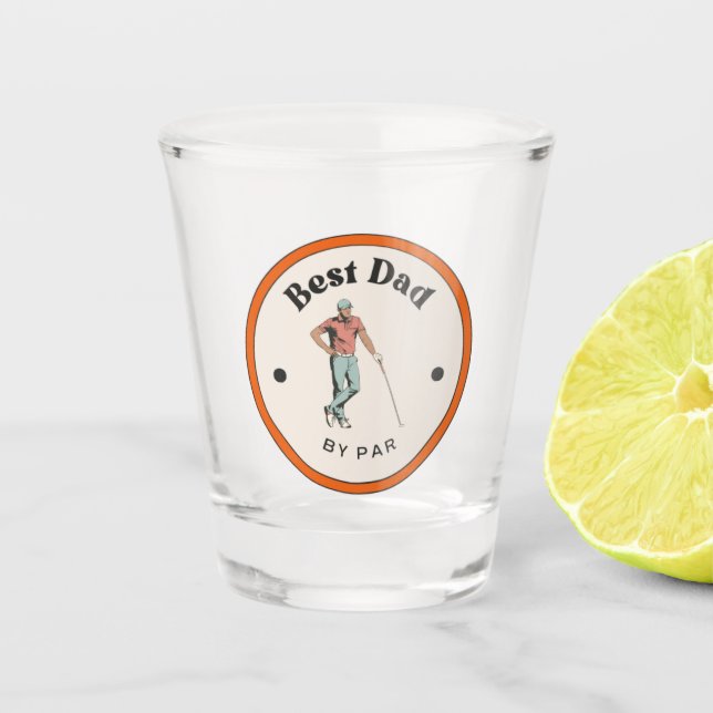 Copo De Shot Vidro quente - Melhor Pai por par (Frente)