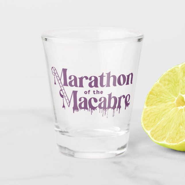 Copo De Shot Vidro quente MOTM24 - Roxo (Frente)