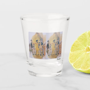 Copo De Shot Vidro quente: o bom velho dia