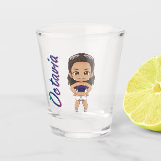 Copo De Shot Vidro quente - Octavia Chibi