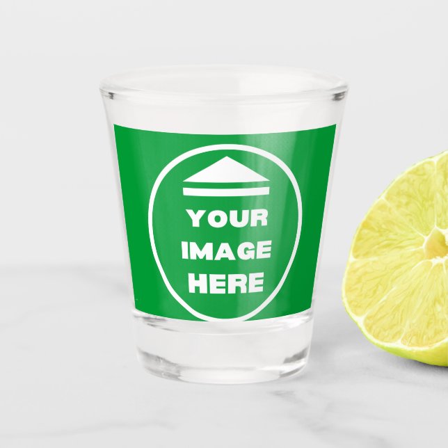 Copo De Shot Vidro quente - Personalizado - Adicionar imagem/te (Frente)