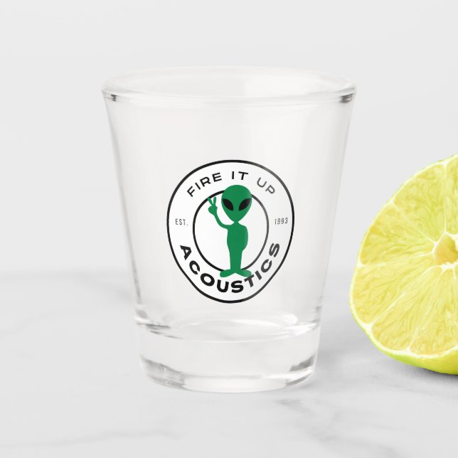 Copo De Shot Vidro Shot - Alienígena de Paz (Frente)