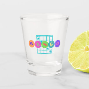 Copo De Shot Vidro Shot De Cores Brilhantes Do Bingo