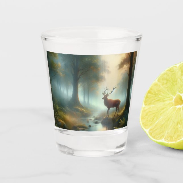 Copo De Shot Vidro Shot Pintura De Óleo De Saco (Frente)