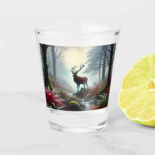 Copo De Shot Vidro Shot Pintura De Óleo De Saco