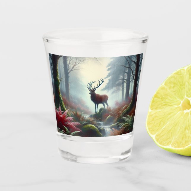 Copo De Shot Vidro Shot Pintura De Óleo De Saco (Frente)