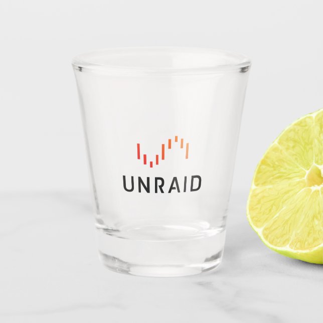 Copo De Shot Vidro Shot Unraid (Frente)