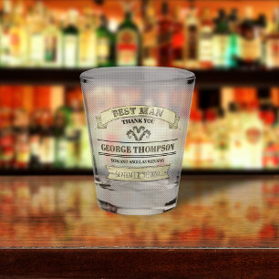 Copo De Shot Vidro Simples Clássico De Vintagem De Casamento