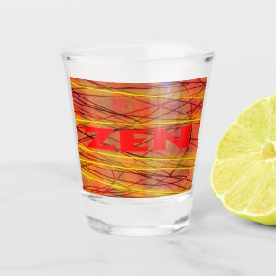 Copo De Shot Vidro vermelho de arame zero