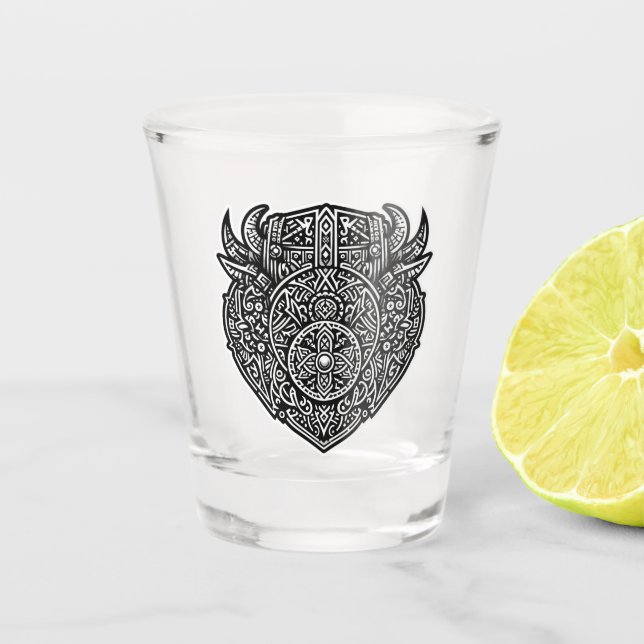 Copo De Shot Viking Warrior Shield (Frente)