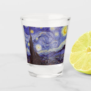 Copo De Shot Vincent Van Gogh Starry Night Vintage Fine Art
