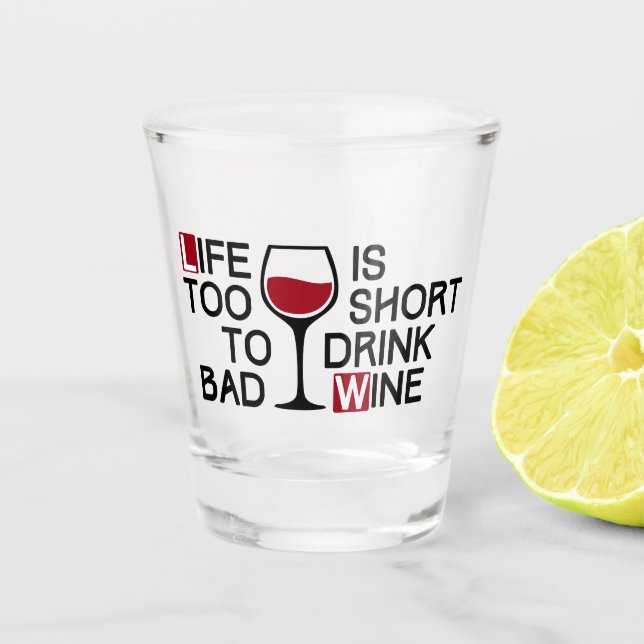 Copo De Shot Vinho ruim (Frente)