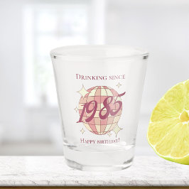 Copo De Shot Vintage 1985 - aniversário de 40 anos retro púrpur