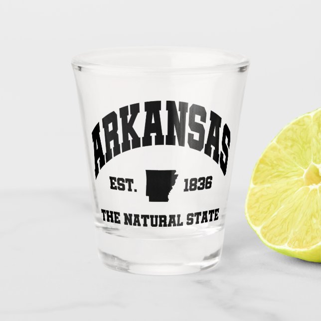 Copo De Shot Vintage Arkansas (Frente)