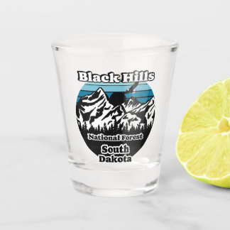 Copo De Shot Vintage Black Colinas National Forest Dakota do Su
