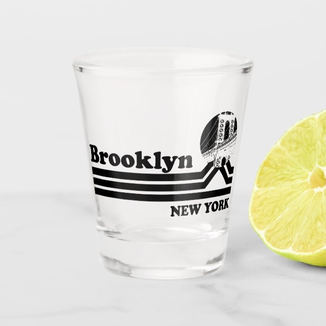 Copo De Shot Vintage Brooklyn Nova York (Frente)