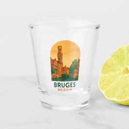 Copo de Shot Vintage Bruges Bélgica – Arte de Viag