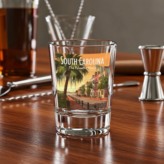 Copo De Shot Vintage Carolina do Sul (Criador carregado)