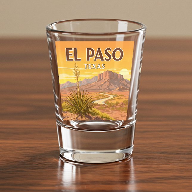 Copo De Shot Vintage El Paso Texas (Criador carregado)