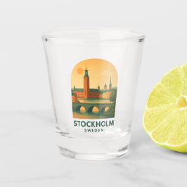 Copo De Shot Vintage Estocolmo Suécia Viagem – Escandinavo